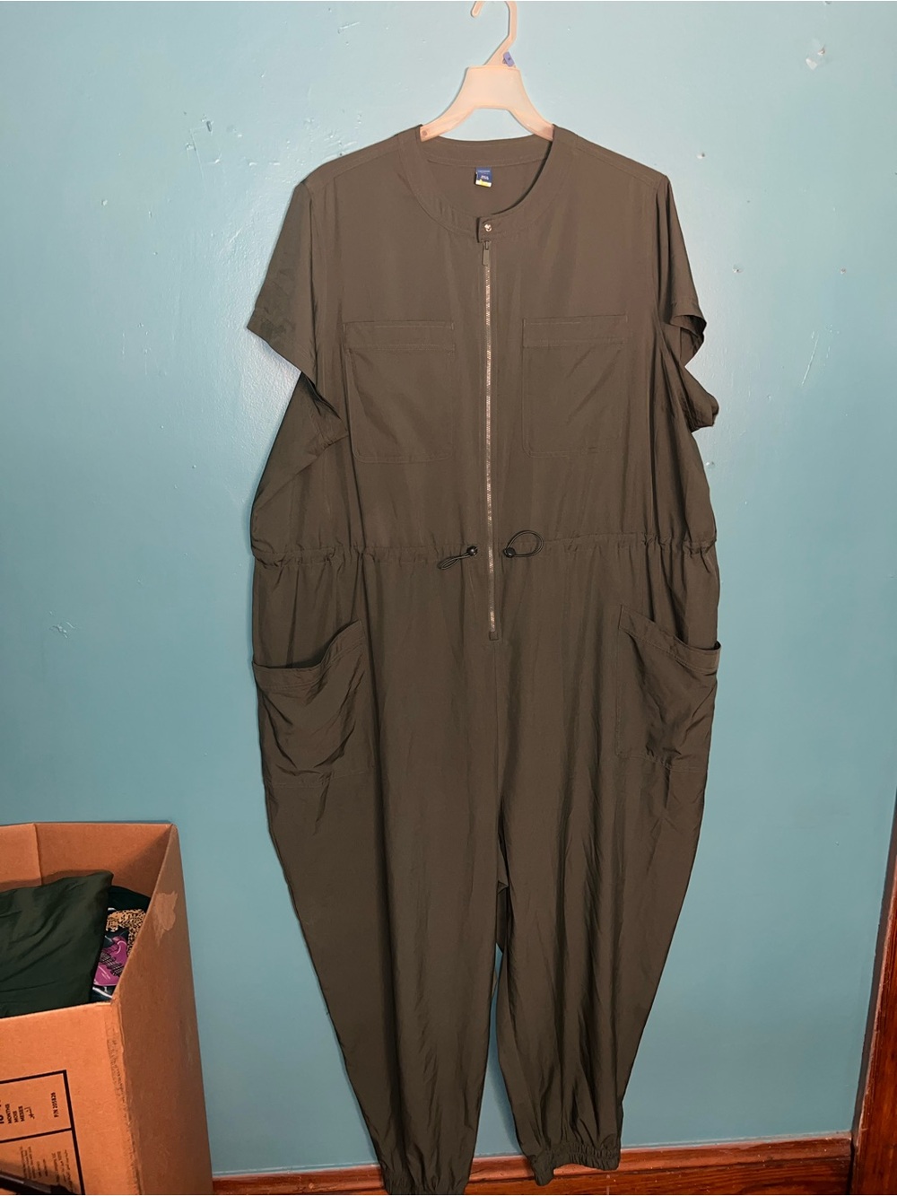 Old Navy Olive Green Utility Jumpsuit
